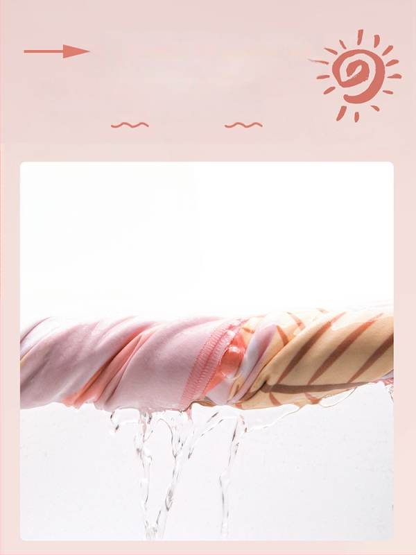 Nēsājamais mikroviļņu dvieļu pludmales pončo – ātri žūst, viegls, ar pogu kapuci; Materiāls: mikrofibra; Svars zem 100 g; Diegs: 150D; Jacquard aušana