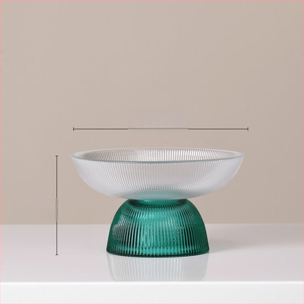 Stikla augļu plate Eiropas stilā ar gaišu luksusa retro dizainu, Autonomy zīmols, uzsākta 2021. gadā.