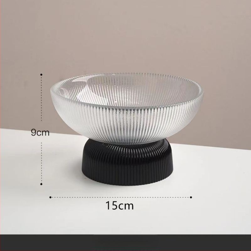 Stikla augļu plate Eiropas stilā ar gaišu luksusa retro dizainu, Autonomy zīmols, uzsākta 2021. gadā.