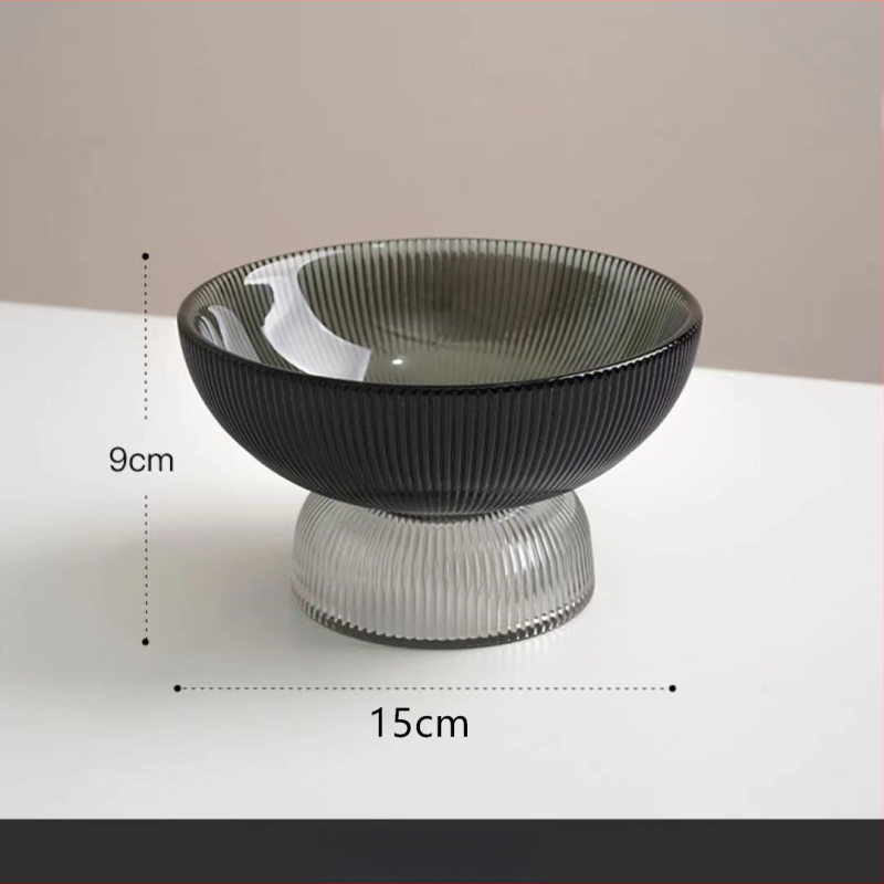 Stikla augļu plate Eiropas stilā ar gaišu luksusa retro dizainu, Autonomy zīmols, uzsākta 2021. gadā.