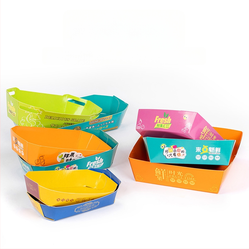 Papīra augļu plate vitrīnas nolūkam, svaigs un mīļš stils, izlaišana ziemā 2024