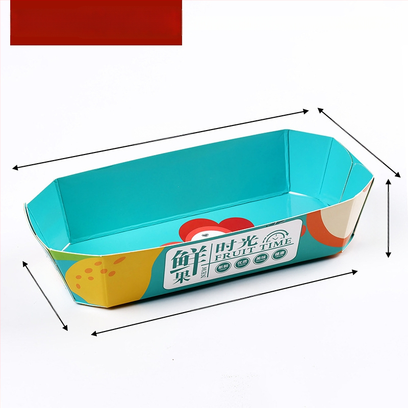 Papīra augļu plate vitrīnas nolūkam, svaigs un mīļš stils, izlaišana ziemā 2024