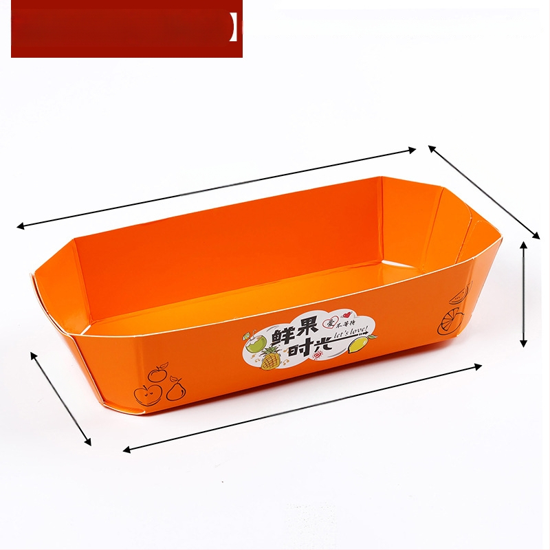 Papīra augļu plate vitrīnas nolūkam, svaigs un mīļš stils, izlaišana ziemā 2024