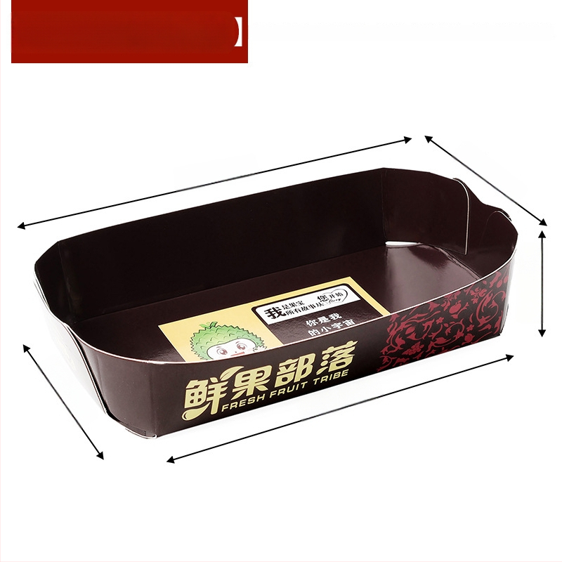 Papīra augļu plate vitrīnas nolūkam, svaigs un mīļš stils, izlaišana ziemā 2024