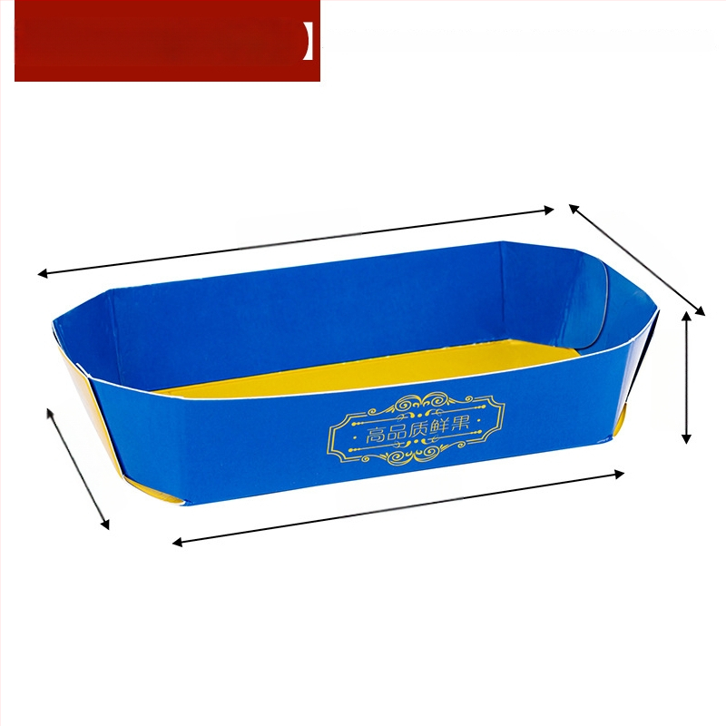 Papīra augļu plate vitrīnas nolūkam, svaigs un mīļš stils, izlaišana ziemā 2024