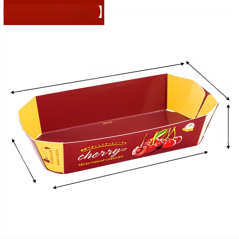 Papīra augļu plate vitrīnas nolūkam, svaigs un mīļš stils, izlaišana ziemā 2024