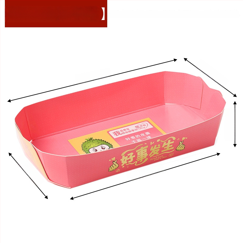 Papīra augļu plate vitrīnas nolūkam, svaigs un mīļš stils, izlaišana ziemā 2024