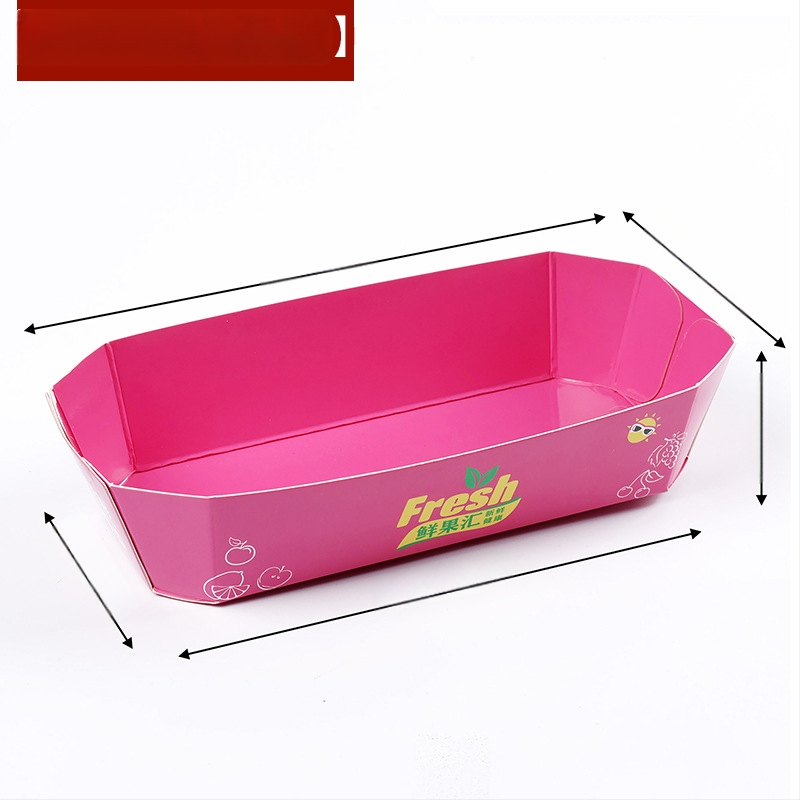 Papīra augļu plate vitrīnas nolūkam, svaigs un mīļš stils, izlaišana ziemā 2024