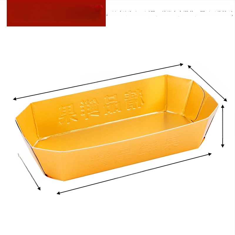 Papīra augļu plate vitrīnas nolūkam, svaigs un mīļš stils, izlaišana ziemā 2024