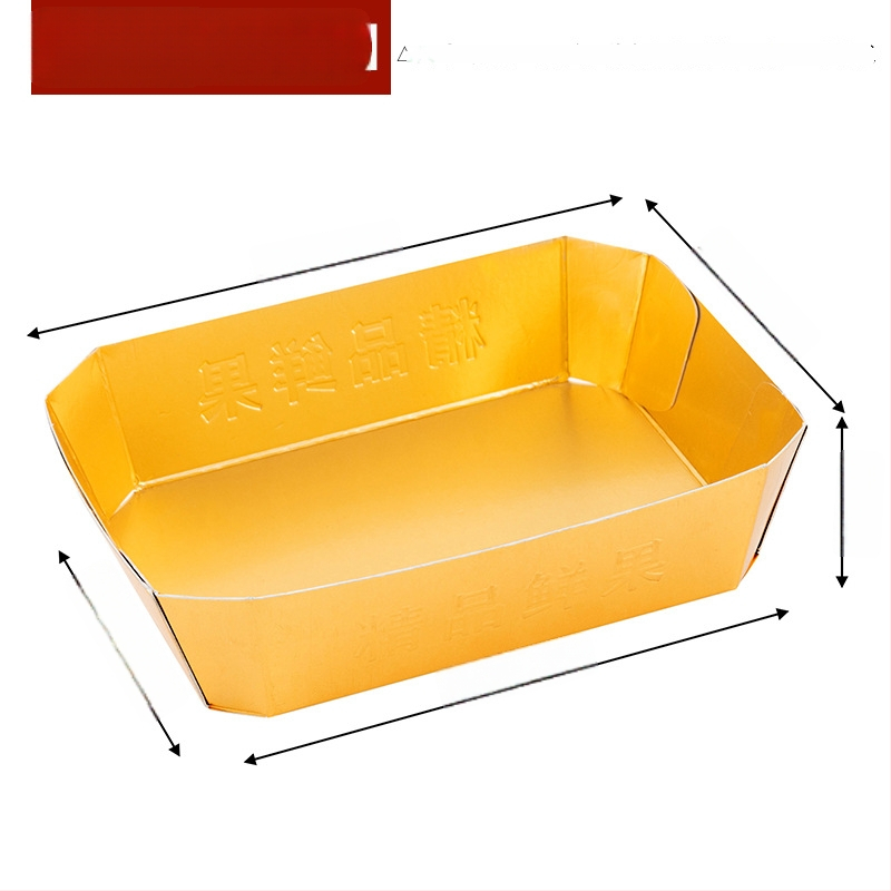 Papīra augļu plate vitrīnas nolūkam, svaigs un mīļš stils, izlaišana ziemā 2024