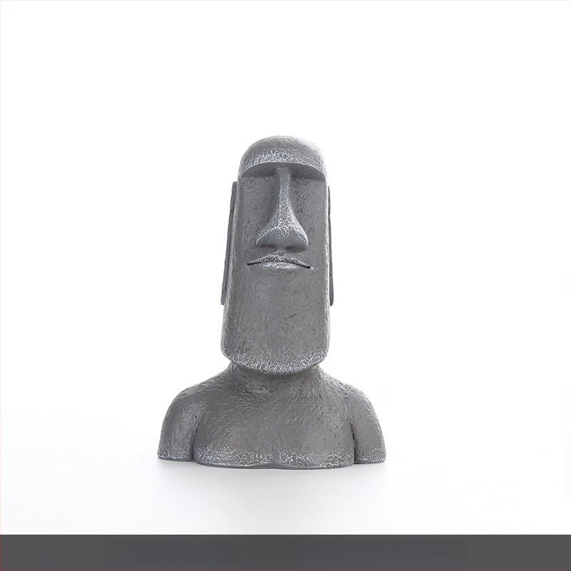 Moai statuja skandināvu minimālisma stilā — figūra no sintētiskā sveķu, Top rhyme zīmols, kods Dy2075, kategorija: figūra, piemērota viesistabai, TV skapim un rakstāmgaldam dekoram