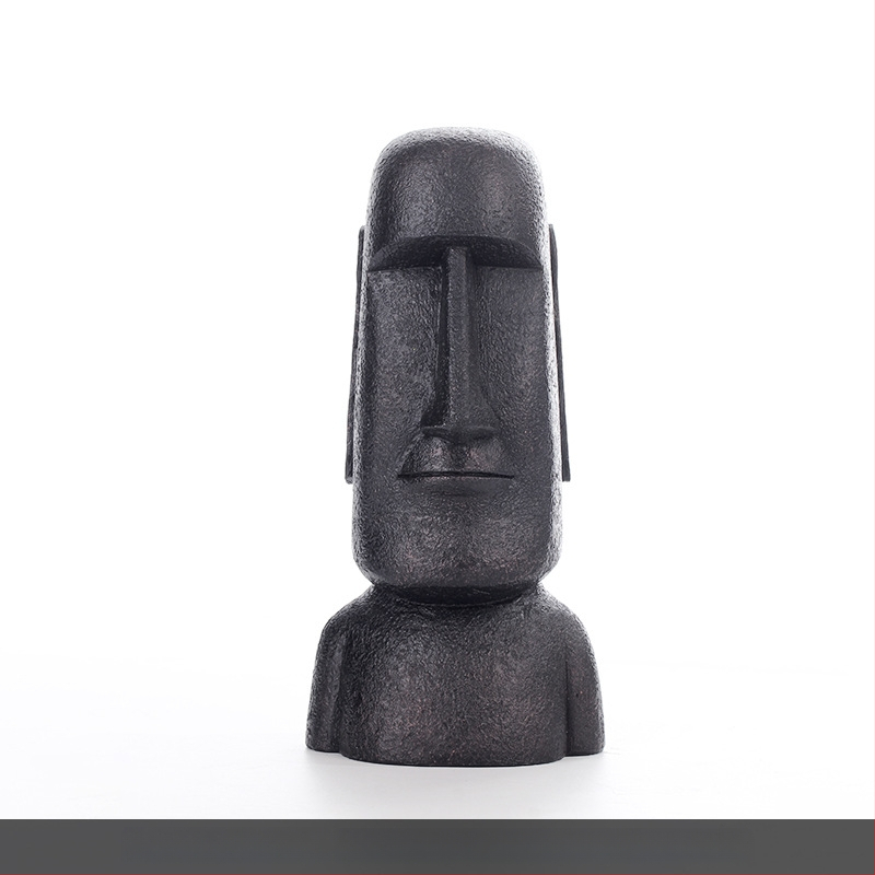 Moai statuja skandināvu minimālisma stilā — figūra no sintētiskā sveķu, Top rhyme zīmols, kods Dy2075, kategorija: figūra, piemērota viesistabai, TV skapim un rakstāmgaldam dekoram