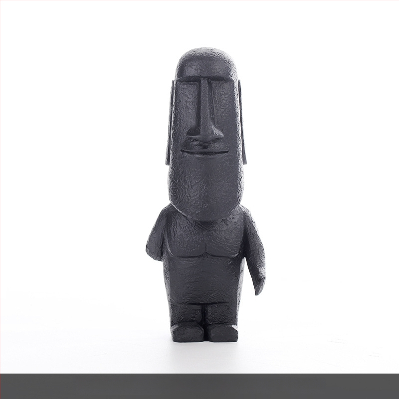 Moai statuja skandināvu minimālisma stilā — figūra no sintētiskā sveķu, Top rhyme zīmols, kods Dy2075, kategorija: figūra, piemērota viesistabai, TV skapim un rakstāmgaldam dekoram
