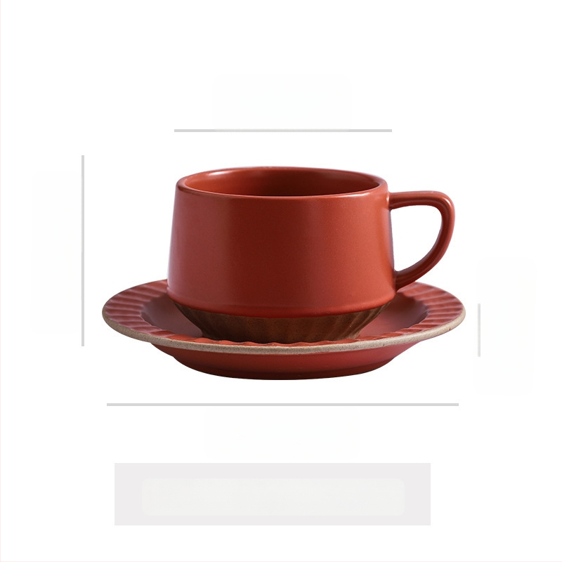 Keramikas kafas krūze ar ziedu rakstu, retro stilā, divu vienību komplekts, mikroviļņu krāsnij droša un izturīga pret augstām temperatūrām