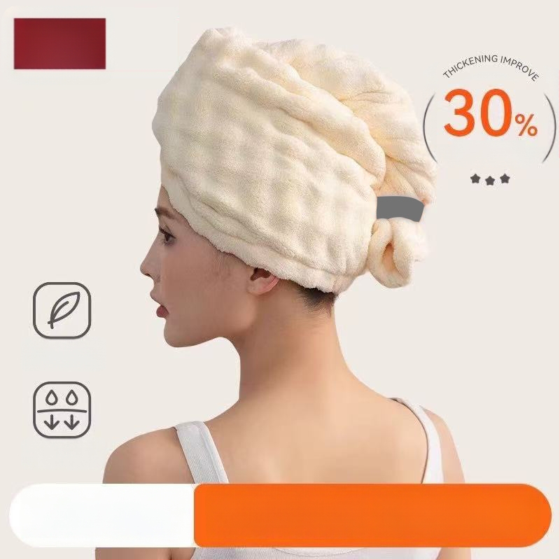 Női hajszárító sapka, korall flock anyag, 140–169 g, szegélyezés, Chuhui márka