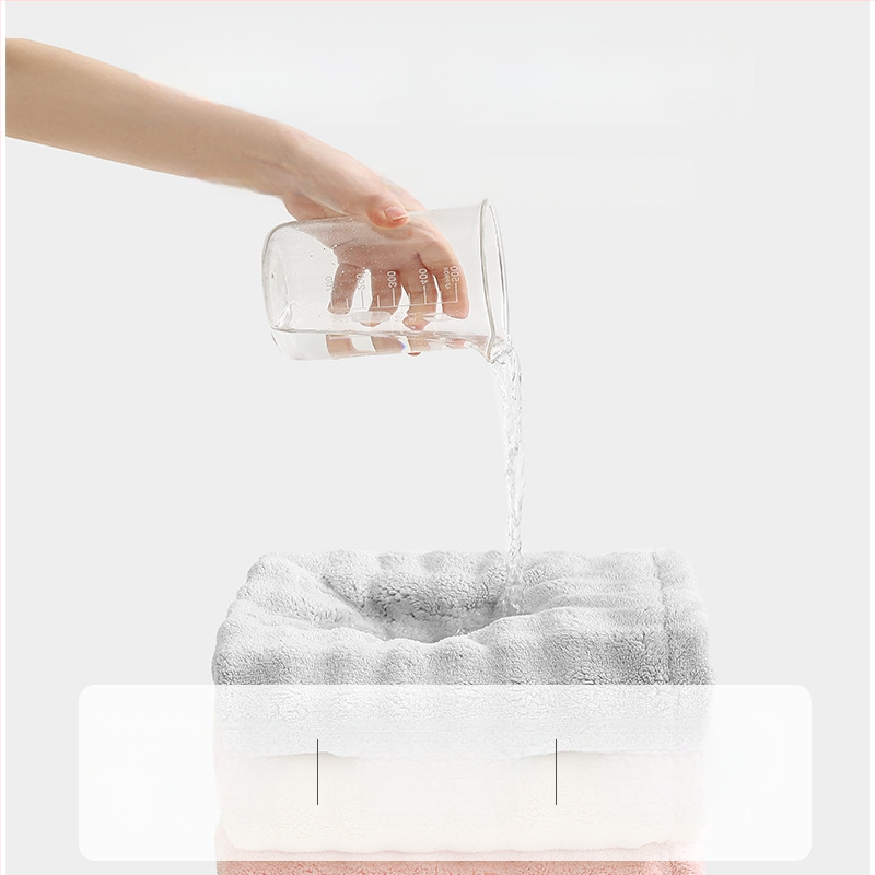 Női hajszárító sapka, korall flock anyag, 140–169 g, szegélyezés, Chuhui márka