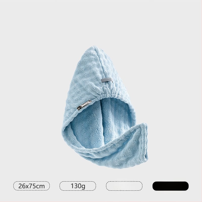 Női hajszárító sapka, korall flock anyag, 140–169 g, szegélyezés, Chuhui márka