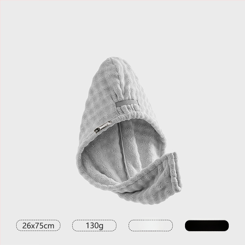 Női hajszárító sapka, korall flock anyag, 140–169 g, szegélyezés, Chuhui márka