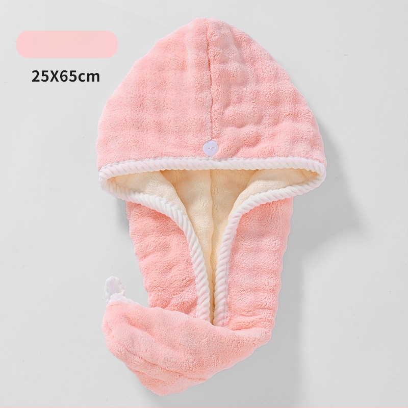 Női hajszárító sapka, korall flock anyag, 140–169 g, szegélyezés, Chuhui márka