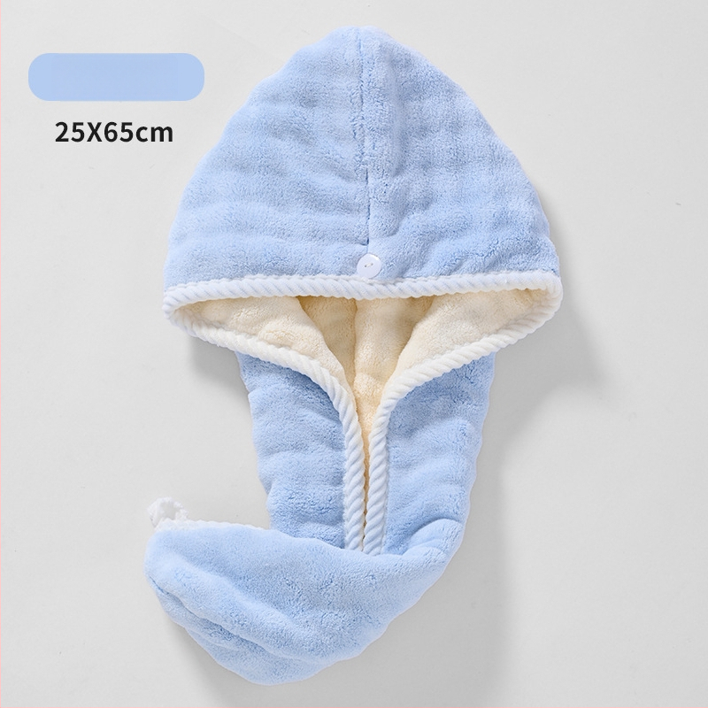 Női hajszárító sapka, korall flock anyag, 140–169 g, szegélyezés, Chuhui márka