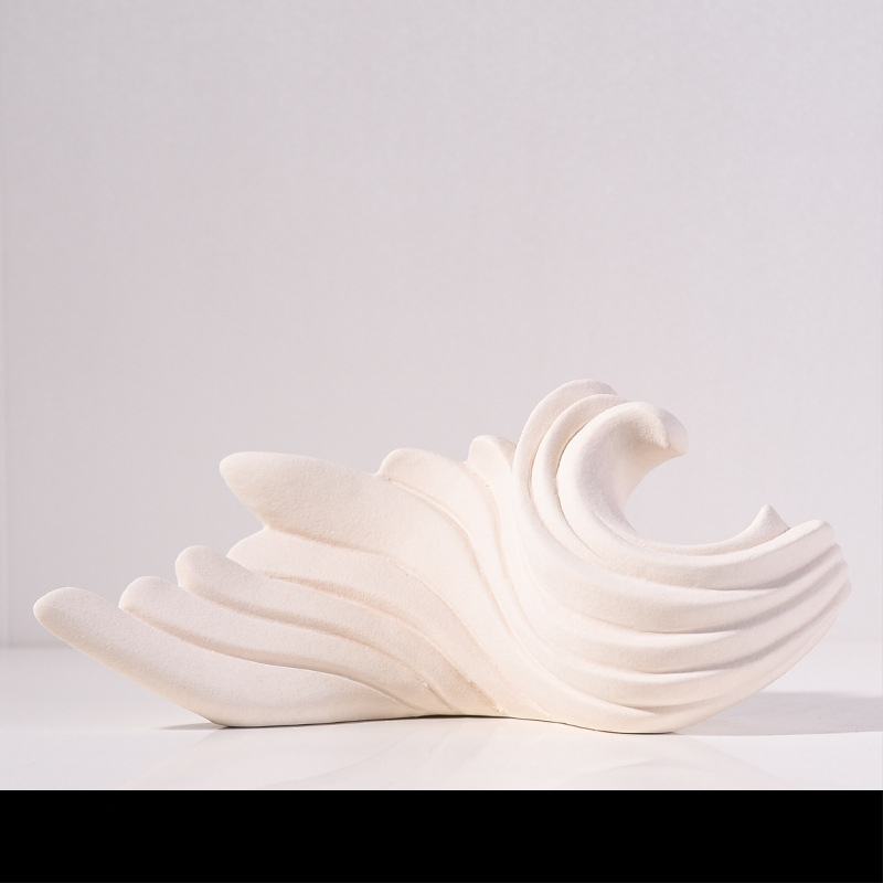 Keramikas dekoratīvā figūra mājai, porcelāns, ģeometrisks dizains, mūsdienīgs minimālisms, zīmols Clear Day