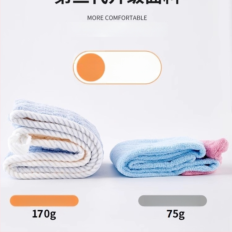 Gyerekeknek szánt hajszárító sapka, dupla rétegű, vastagabb, nagy nedvszívó képesség, gyors száradás