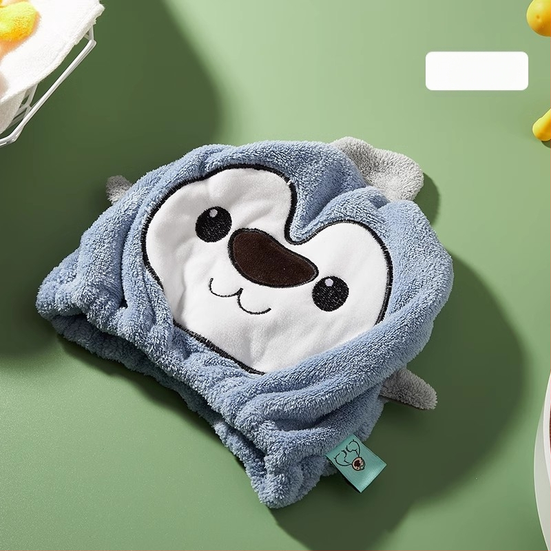 Gyerekeknek szánt hajszárító sapka, dupla rétegű, vastagabb, nagy nedvszívó képesség, gyors száradás