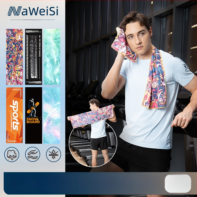 Sporta dvielis no mikrošķiedras, 110 g, sviedru uzsūkšana 0–5 s, ātra žāvēšana, logotipa drukāšana pieejama