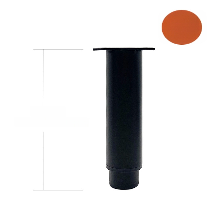 Teleskopinės spintelės kojos, reguliuojamos metalo baldų kojos, šaltai valcuotas plienas, purškimo apdaila, šiuolaikinis minimalistinis stilius