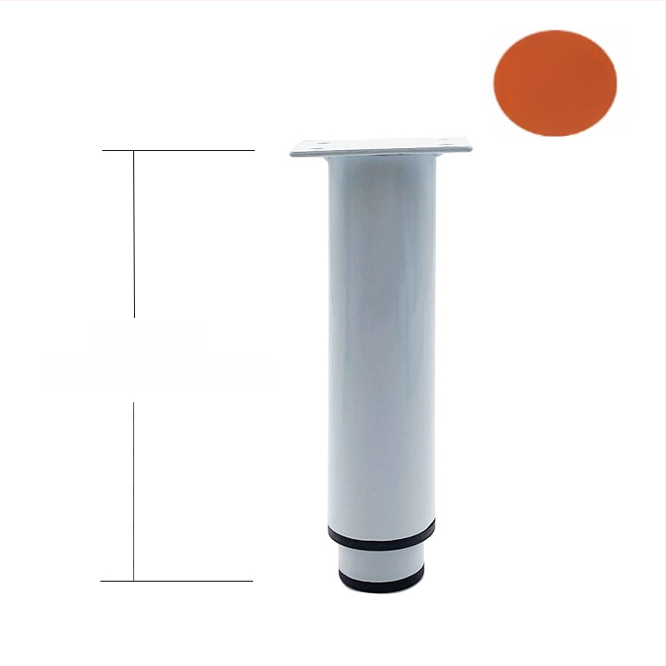 Teleskopinės spintelės kojos, reguliuojamos metalo baldų kojos, šaltai valcuotas plienas, purškimo apdaila, šiuolaikinis minimalistinis stilius