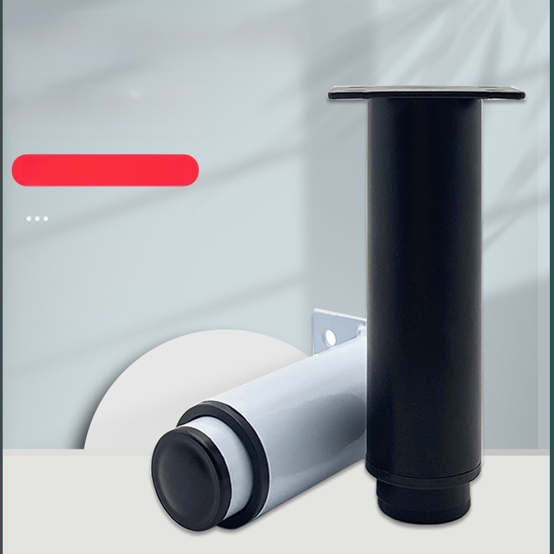 Teleskopinės spintelės kojos, reguliuojamos metalo baldų kojos, šaltai valcuotas plienas, purškimo apdaila, šiuolaikinis minimalistinis stilius