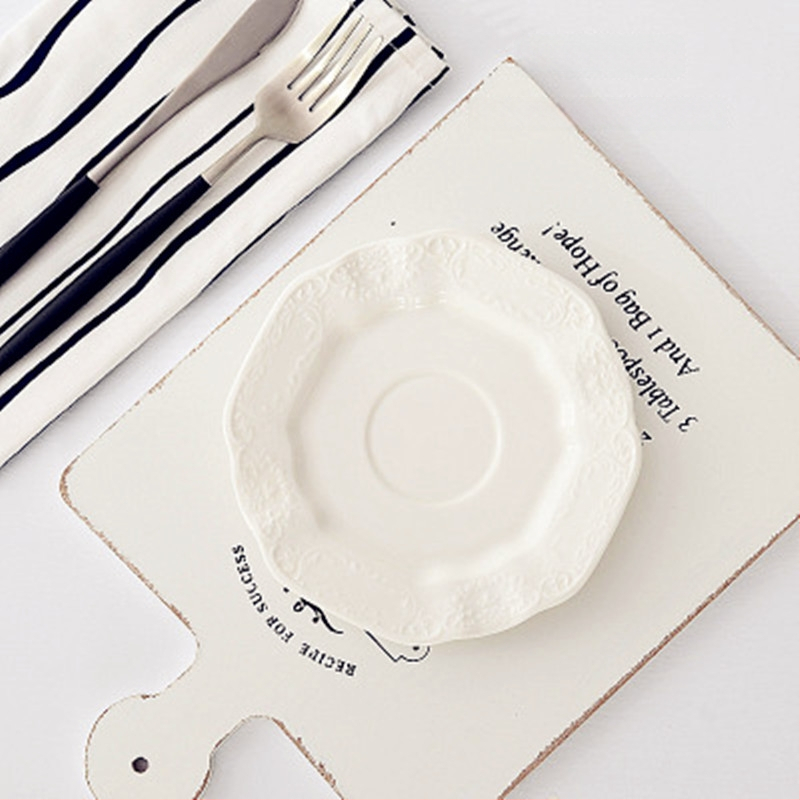 Porcelāna apļveida šķīvis kūkām un dim sum, Eiropas stila reljefs, podglazūras krāsa, mikroviļņu drošs, pielāgojams