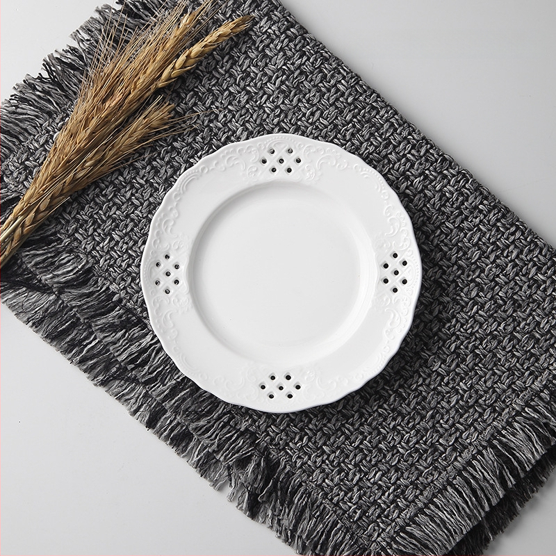 Porcelāna apļveida šķīvis kūkām un dim sum, Eiropas stila reljefs, podglazūras krāsa, mikroviļņu drošs, pielāgojams