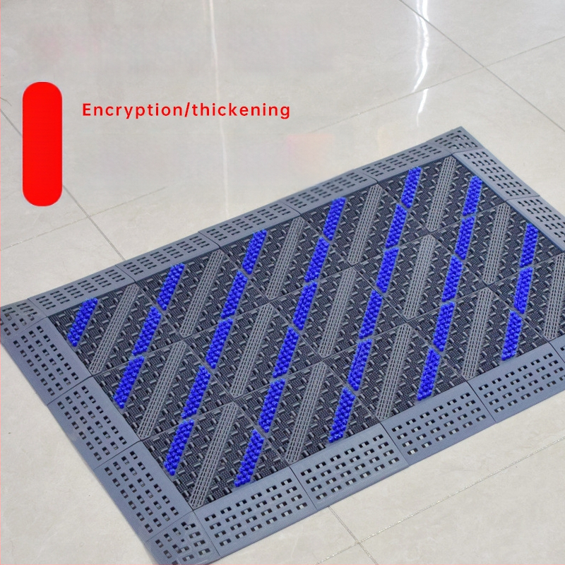 Подова постелка - нехлъзгаща се, външна входна за хотел, събира кал и прах, квадратна, дебелина 2,5 cm, пластмасов полимер, персонализируема за комерсиална употреба