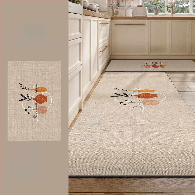 Кухненски подов килим: Неплъзгащ се, Маслоустойчив, Миещ се, Водопоглъщащ, Диатомна глина