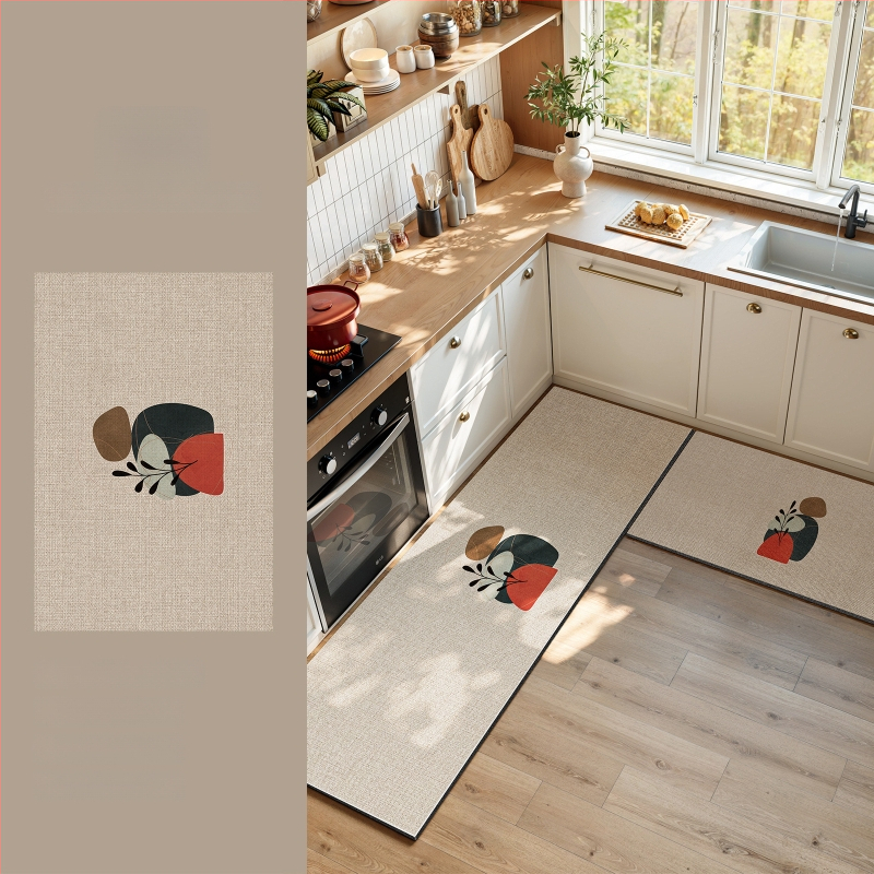 Кухненски подов килим: Неплъзгащ се, Маслоустойчив, Миещ се, Водопоглъщащ, Диатомна глина