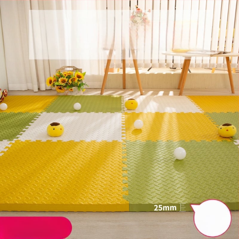 Bērnu putu pamatnes kilimats ar savienojamiem puzles elementiem, burbuļveida materiāls, guļamistabai, mūsdienīgs vienkāršums