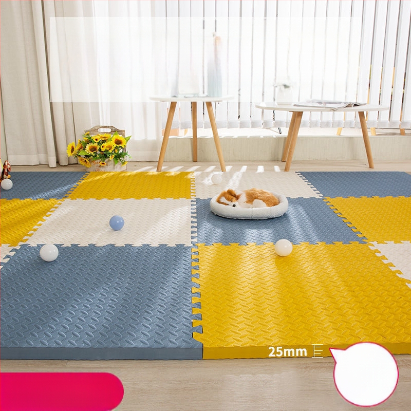 Bērnu putu pamatnes kilimats ar savienojamiem puzles elementiem, burbuļveida materiāls, guļamistabai, mūsdienīgs vienkāršums