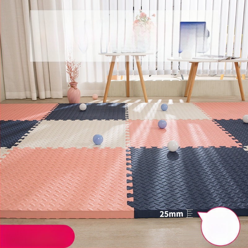 Bērnu putu pamatnes kilimats ar savienojamiem puzles elementiem, burbuļveida materiāls, guļamistabai, mūsdienīgs vienkāršums