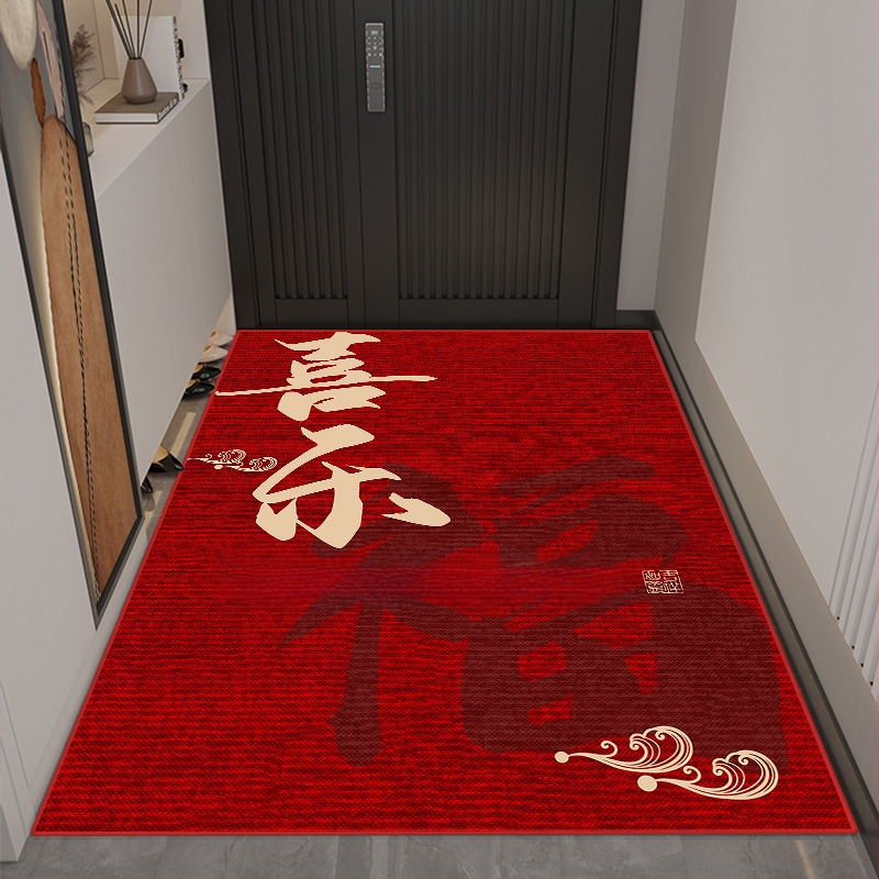 Ieejas paklājs, kristāla velūrs, kvadrāta forma, pielāgota apdruka, mazgājams