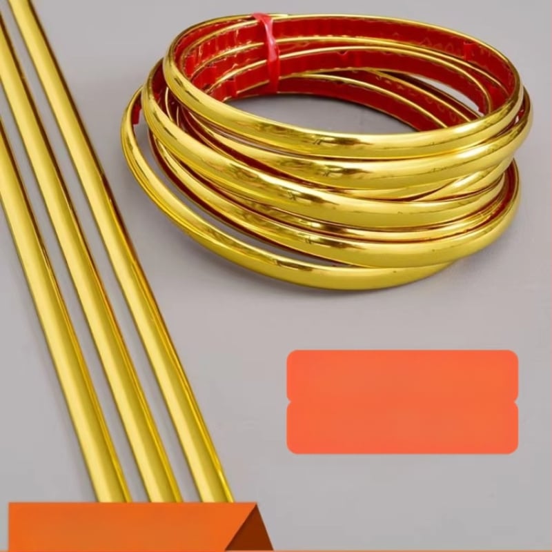 Самозалепващ PVC стенен бордюр – водоустойчив декоративен панел, патерн: солиден, 1 бр., подходящ за дневна, спалня, кухня и баня