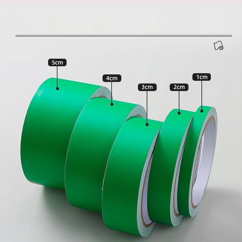 PVC декоративен стенен стикер лента – солиден модел, 1 бр., модерен минималистичен плосък дизайн