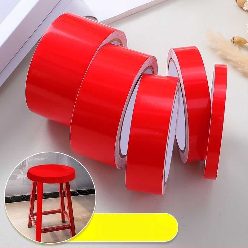 PVC декоративен стенен стикер лента – солиден модел, 1 бр., модерен минималистичен плосък дизайн