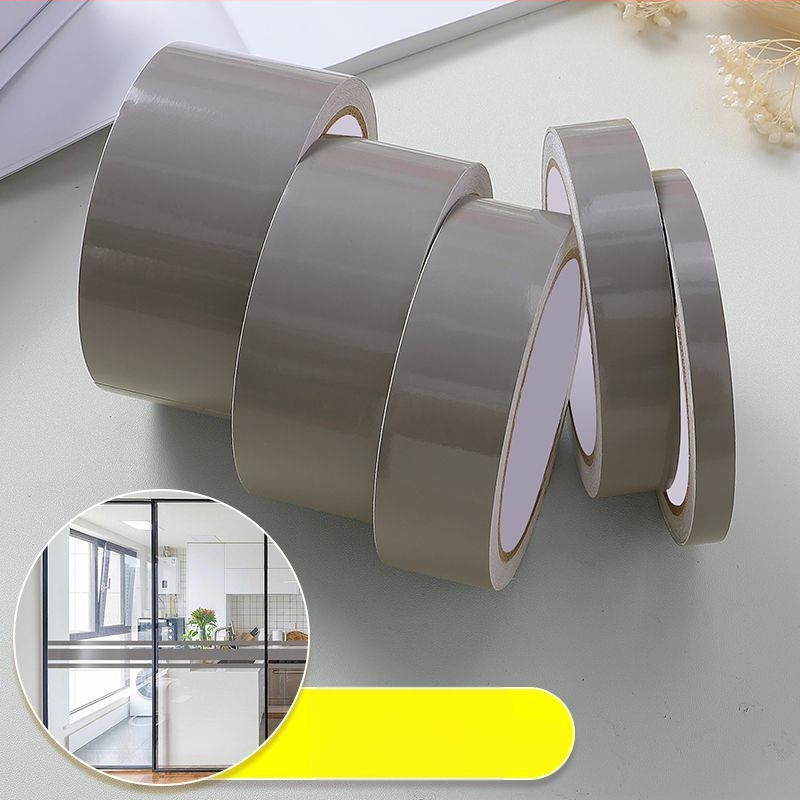 PVC декоративен стенен стикер лента – солиден модел, 1 бр., модерен минималистичен плосък дизайн