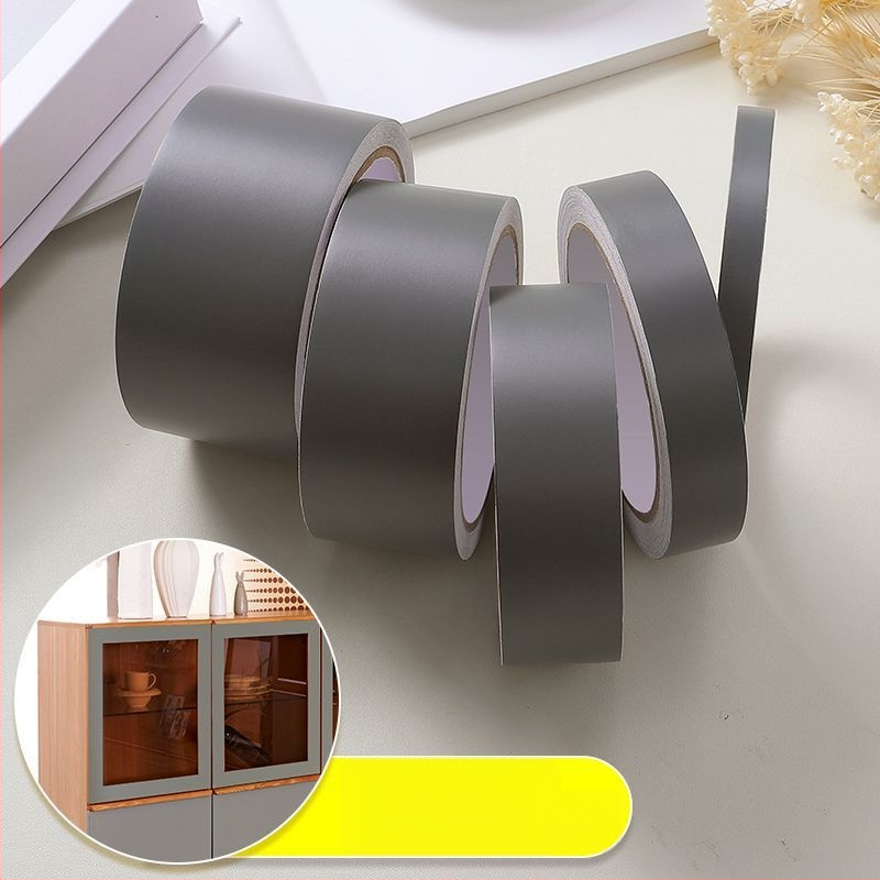 PVC декоративен стенен стикер лента – солиден модел, 1 бр., модерен минималистичен плосък дизайн