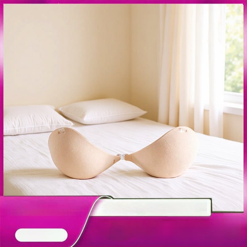 Pamut melltartó párnák, vastagított, láthatatlan, lélegző, push-up hatás