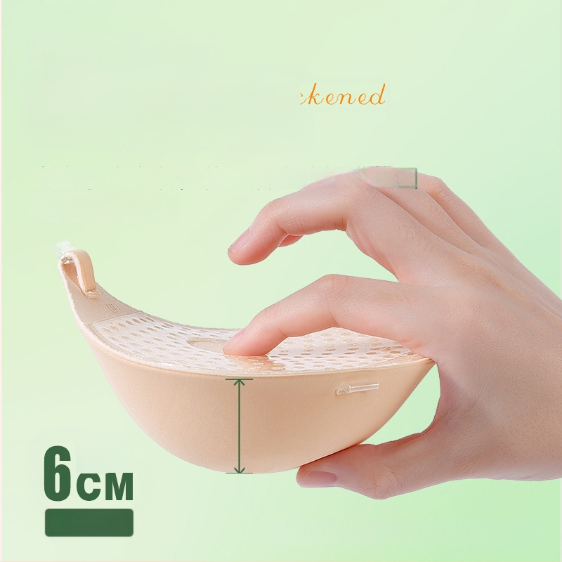 Pamut melltartó párnák, vastagított, láthatatlan, lélegző, push-up hatás