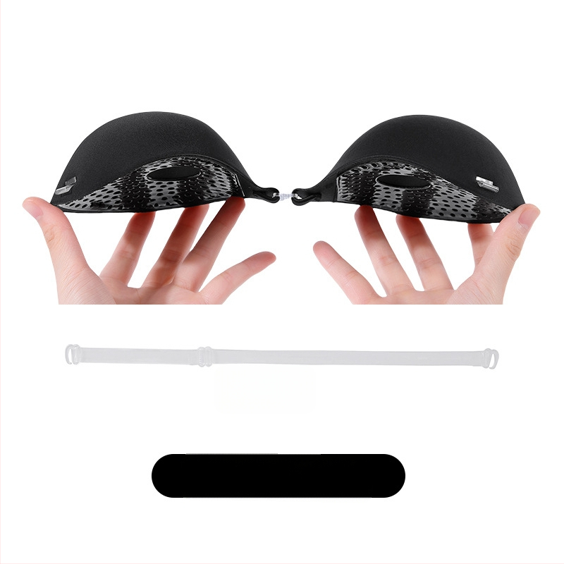 Pamut melltartó párnák, vastagított, láthatatlan, lélegző, push-up hatás