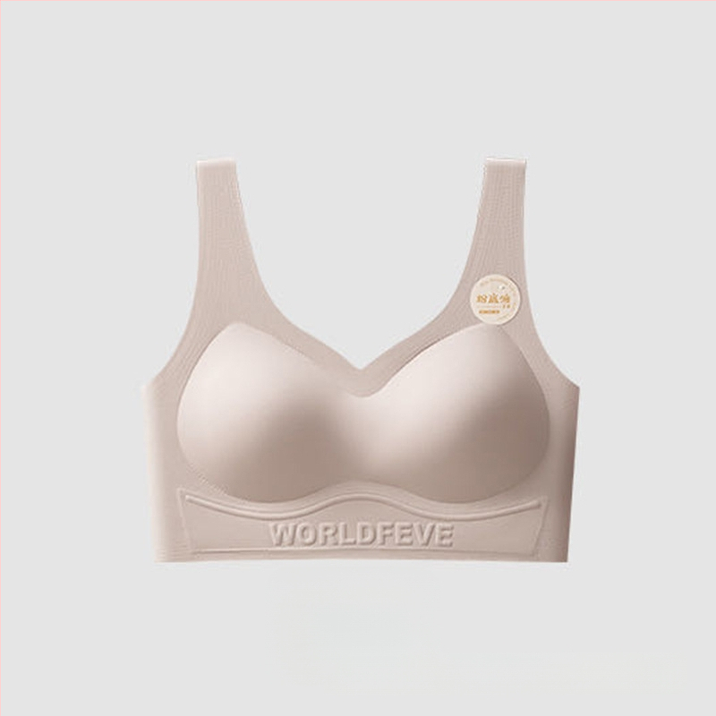 Nylon seamless melltartó 3/4-es kosár, pamut alakformáló kosár, spandex bélés, anti-statikus, rögzített dupla vállpántok