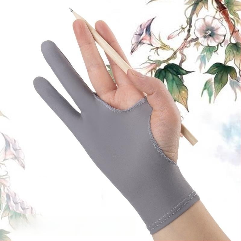 Zīmēšanas cimdi ar pusi pirksta — pret traipu, pret nolietojumu, pret svīšanu, pret netīrumiem; saglabā siltumu; piemēroti pavasarim